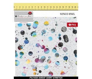 French Terry - Fräulein v. Julie Multicolor Dots